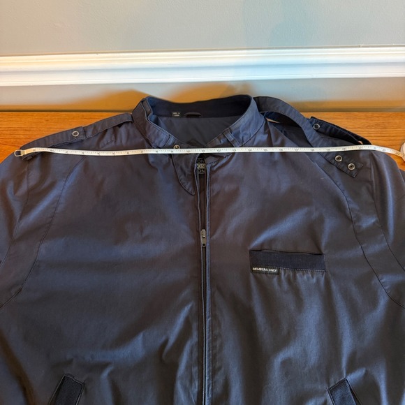VTG Members Only Jacket Navy Blue XXT Lightweight Bomber Zip Up Classic Mens - Picture 4 of 10